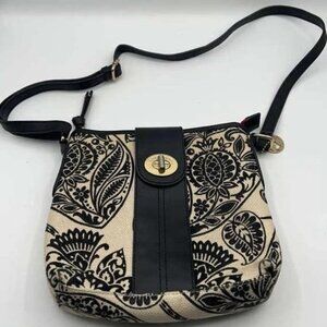 Spartina 449 Strachan Shoulder Bag Black Cream